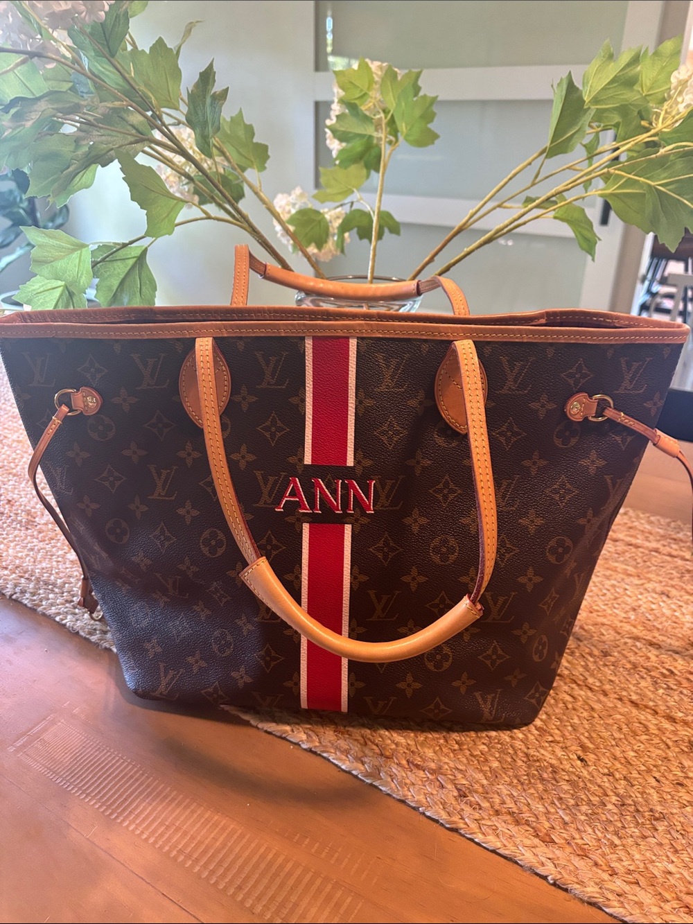 Louis Vuitton Brown Neverfull MM Tote